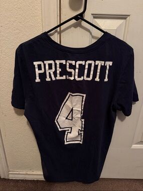 Nike Navy Short Sleeve 'Prescott' Graphic Tee with White Number